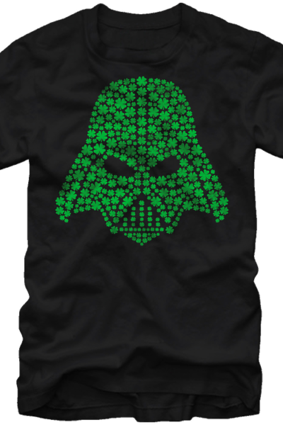 Shamrock Vader Helmet Star Wars T-Shirt