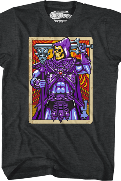 Skeletor Joker Playing Card T-Shirt