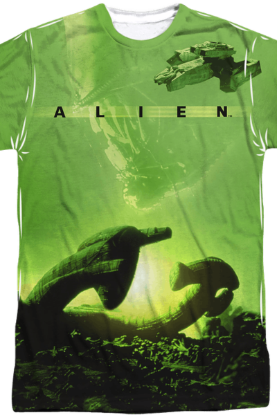 Spaceship Alien Sublimation Shirt
