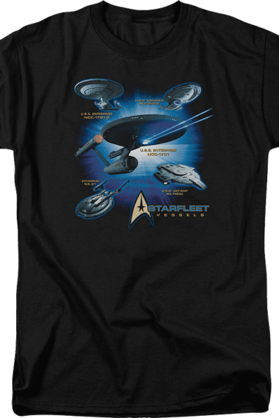 Starfleet Vessels Star Trek T-Shirt