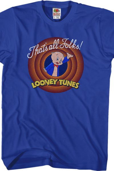 That’s All Folks Porky Pig Looney Tunes T-Shirt
