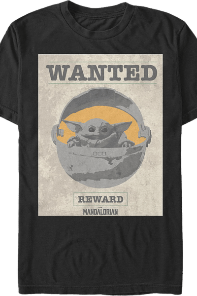 The Child Wanted Poster Star Wars The Mandalorian T-Shirt