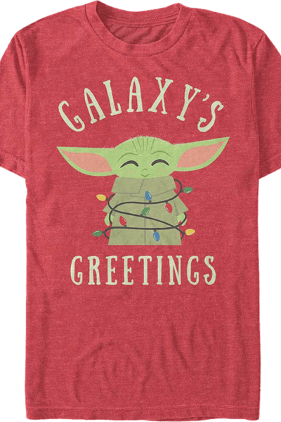 The Mandalorian Child Galaxy’s Greetings Star Wars T-Shirt