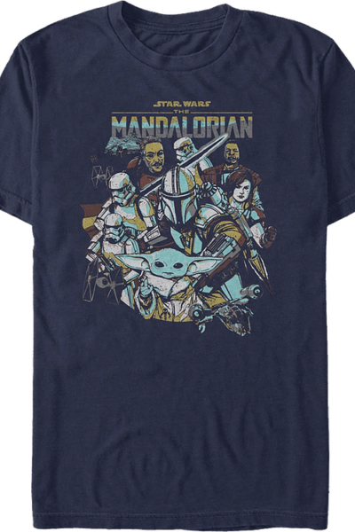 The Mandalorian Collage Star Wars T-Shirt