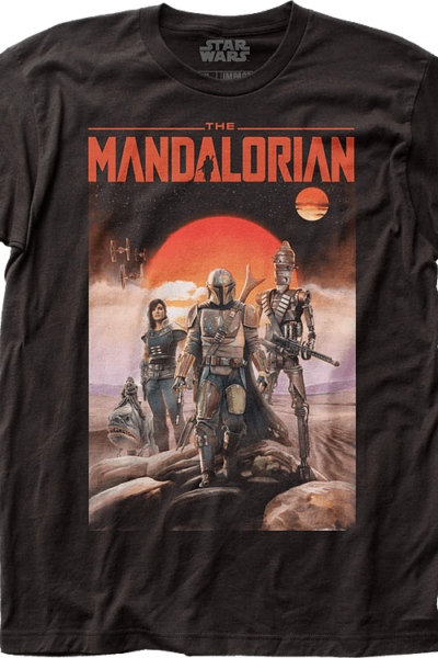 The Mandalorian Outer Rim Poster Star Wars T-Shirt