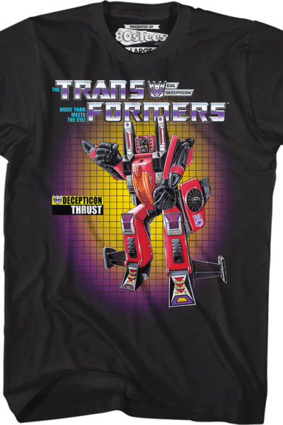 Thrust Box Art Transformers T-Shirt