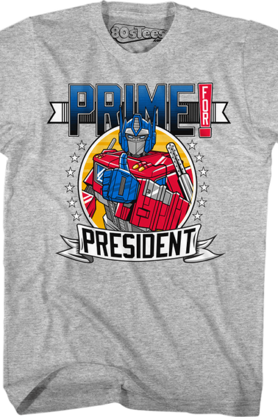 Transformers Prime For President T-Shirt