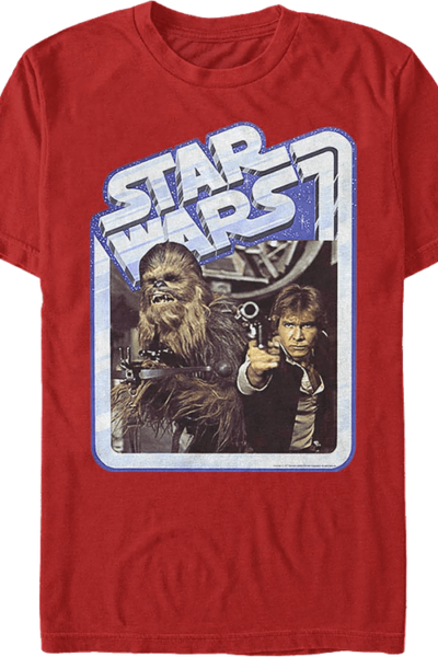 Vintage Chewbacca and Han Solo Star Wars T-Shirt