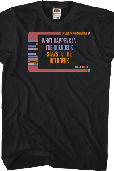 What Happens In The Holodeck Star Trek The Next Generation T-Shirt