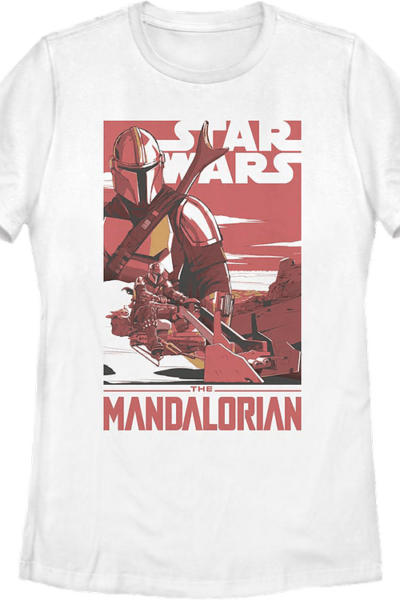 Womens Din Djarin Poster The Mandalorian Star Wars Shirt
