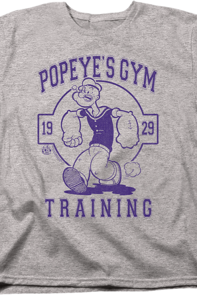 Womens Gym Training Popeye Shirt