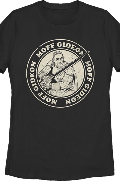Womens Mandalorian Distressed Moff Gideon Star Wars Shirt