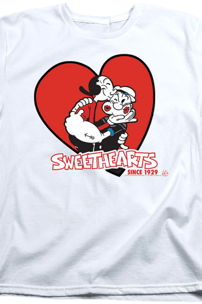 Womens Sweethearts Olive Oyl and Popeye Shirt
