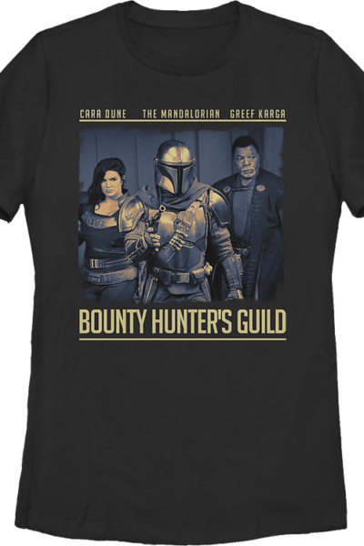 Womens The Mandalorian Bounty Hunter’s Guild Star Wars Shirt