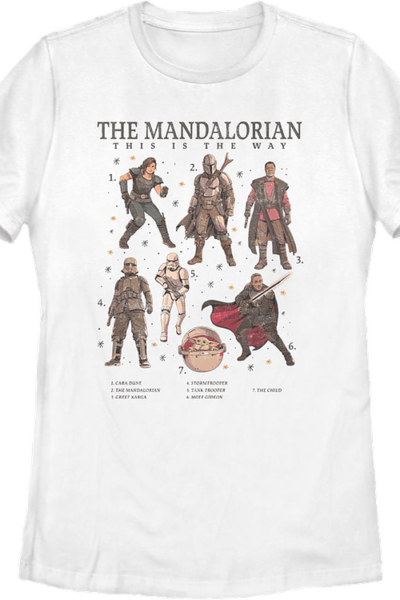 Womens The Mandalorian The Numbered Way Star Wars Shirt