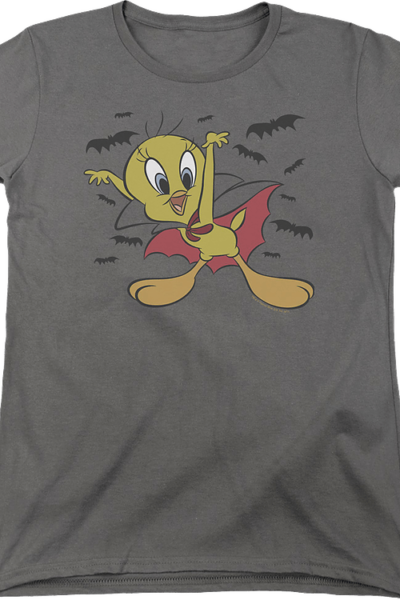 Womens Vampire Tweety Bird Looney Tunes Shirt