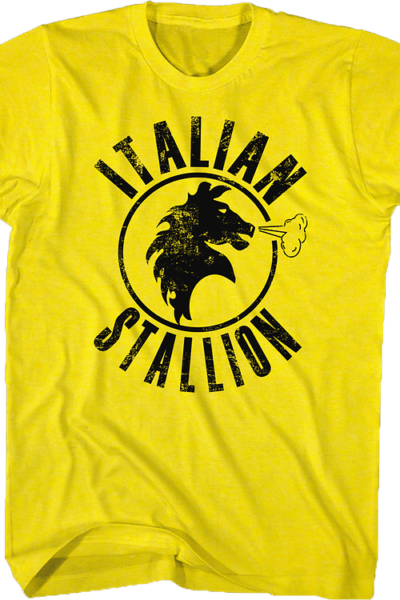 Yellow Italian Stallion Rocky T-Shirt