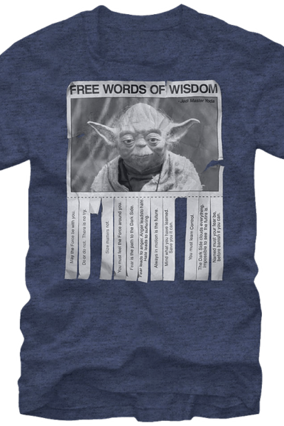 Yoda Words of Wisdom T-Shirt