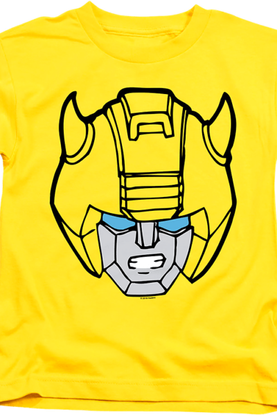 Youth Bumblebee Head Shot Transformers Shirt