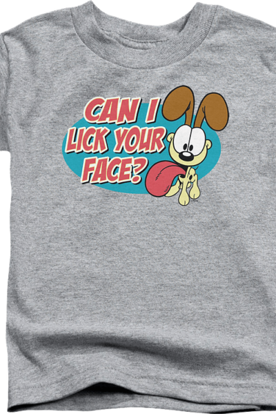 Youth Can I Lick Your Face Garfield Shirt