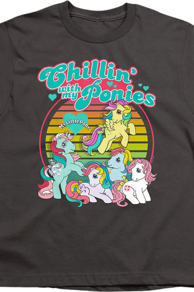 Youth Chillin’ With My Ponies My Little Pony Shirt
