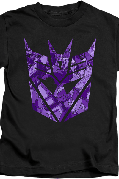 Youth Decepticon Logo Illustrations Transformers Shirt