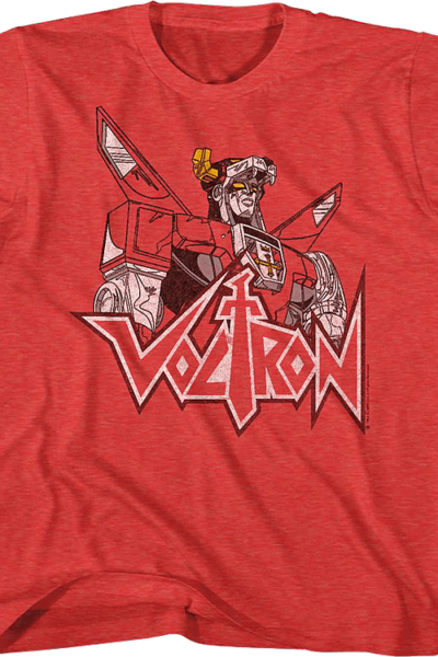 Youth Distressed Defender of the Universe Voltron Shirt