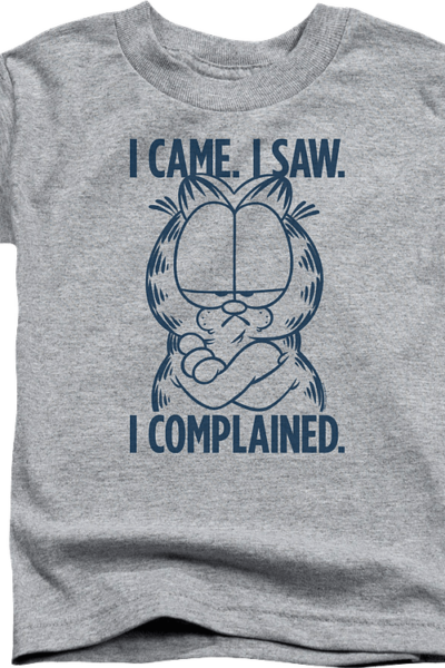Youth I Came I Saw I Complained Garfield Shirt