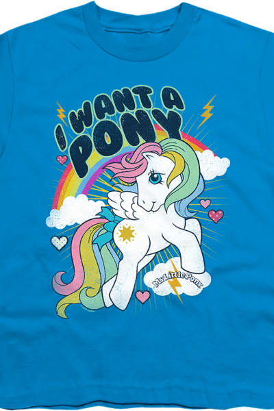 Youth I Want A My Little Pony Shirt