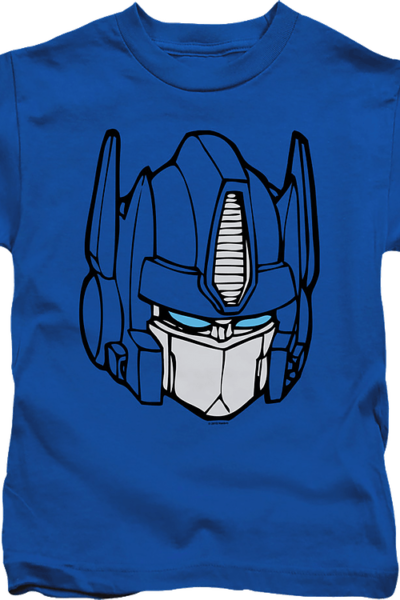 Youth Optimus Prime Head Shot Transformers Shirt