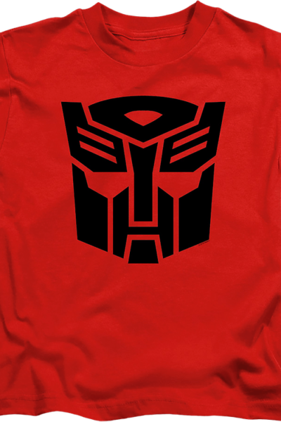 Youth Red Autobot Logo Transformers Shirt