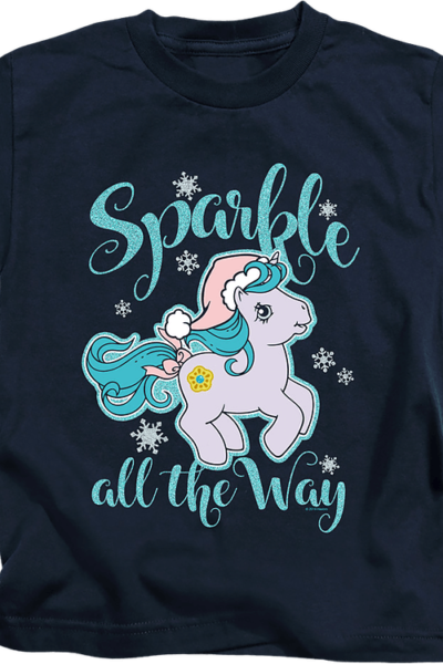 Youth Sparkle All The Way My Little Pony Shirt