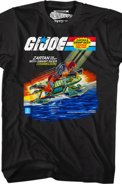 Zartan With Chameleon Swamp Skier GI Joe T-Shirt