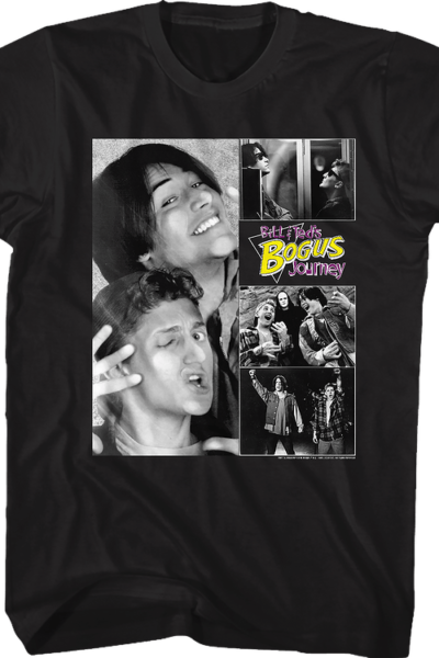 Black and White Collage Bill and Ted’s Bogus Journey