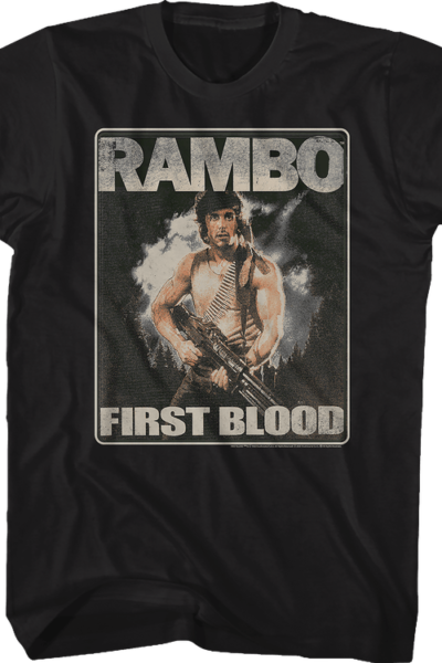 Distressed First Blood Poster Rambo