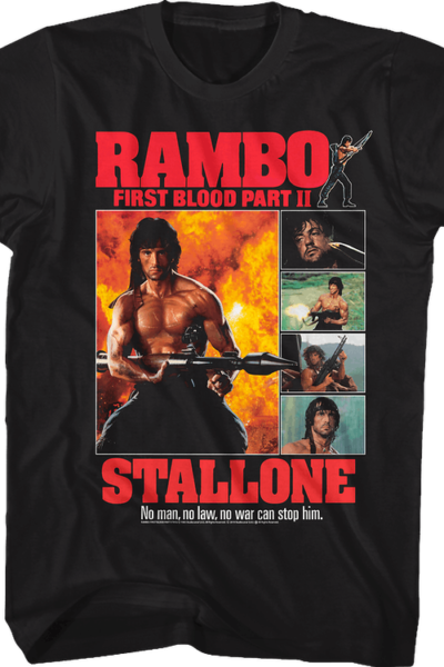 First Blood Part II Collage Rambo