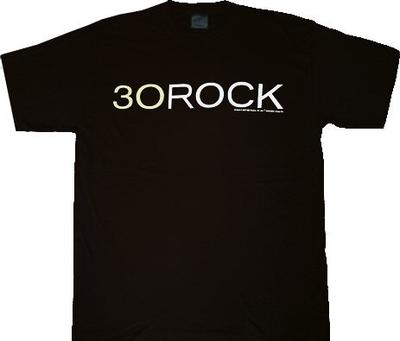 30 Rock TV Logo Black T-Shirt
