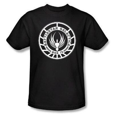 Battlestar Galactica BSG 75 Badge T-shirt