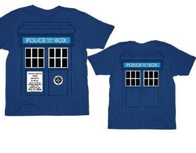 Doctor Who Daleks Tardis Police Box T-Shirt