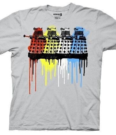 Doctor Who Rainbow Daleks T-shirt