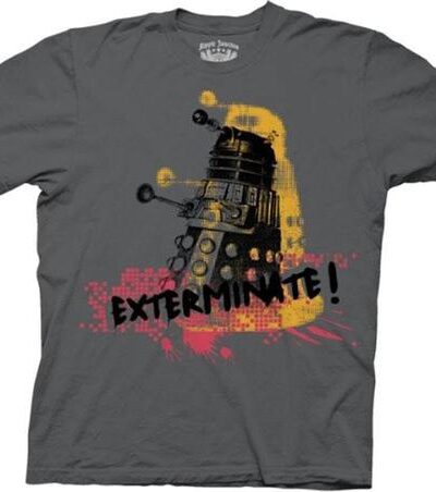 Doctor Who Robot Exterminate Splatter T-shirt