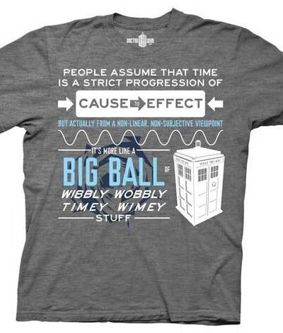 Doctor Who Wibbly Wobbly Quote T-Shirt