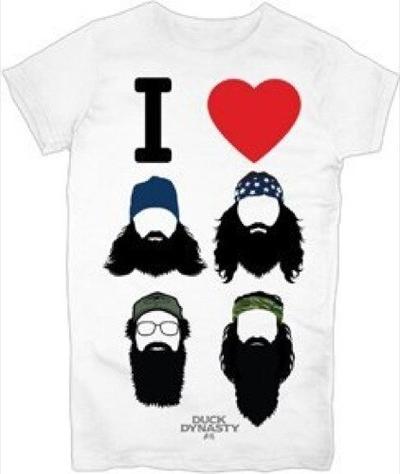 Duck Dynasty I Heart Beards T-Shirt