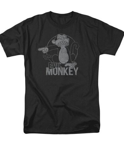 Family Guy Evil Monkey Adult Black T-Shirt