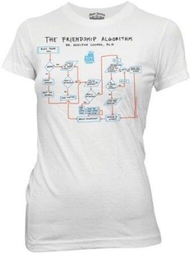 Friendship Algorithm White Juniors T-shirt