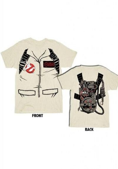 Full Venkman’s Costume with Backpack Print T-shirt Tee