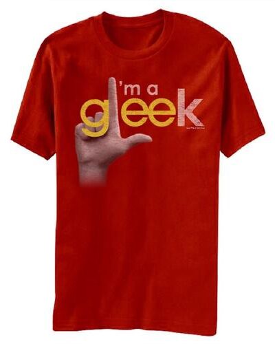 Glee I’m A Gleek Finger Red T-Shirt