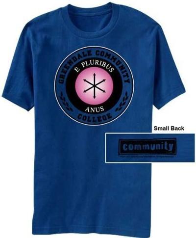 Greendale Community College E Pluribus Anus T-shirt