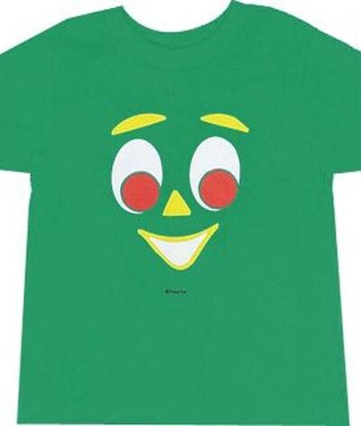Gumby Clay Face Green Youth Tee