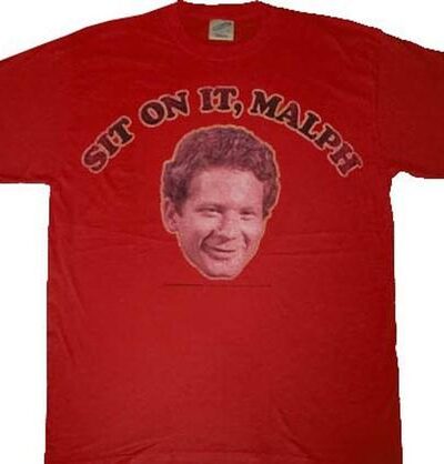 Happy Days Sit On It Malph Red T-shirt